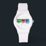 Cute Occupational Therapy Watch<br><div class="desc">Peace Love OT. A peace sign,  heart,  and occupational therapy on a gift for your favourite therapist.</div>