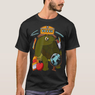Cute Ocean Animal  Kids School Student Sea Turtle T-Shirt