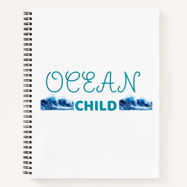 Cute Ocean Child  Notebook (Front)