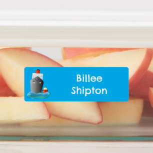 Cute ocean liner ship tug cartoon personalized