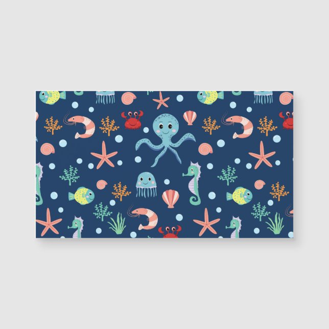 Cute Ocean Sea Life Pattern (Front)