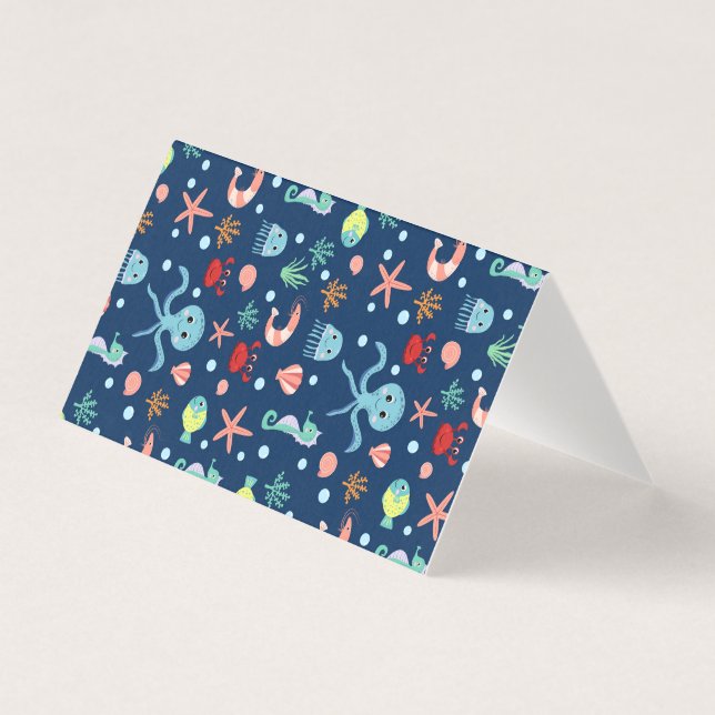 Cute Ocean Sea Life Pattern (Front)