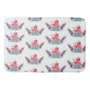 Cute Ocean Sea Octopus colourful baby Bath Mat