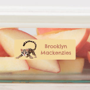 Cute ocelot cartoon illustration personalized