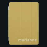 Cute Ochre Solid Colour Personalized Name iPad Pro Cover<br><div class="desc">Cute Ochre Solid Colour Personalized Name iPad Pro Cover</div>