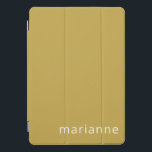 Cute Ochre Solid Colour Personalized Name iPad Pro Cover<br><div class="desc">Cute Ochre Solid Colour Personalized Name iPad Pro Cover</div>