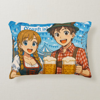 Cute Octoberfest theme Accent Pillow