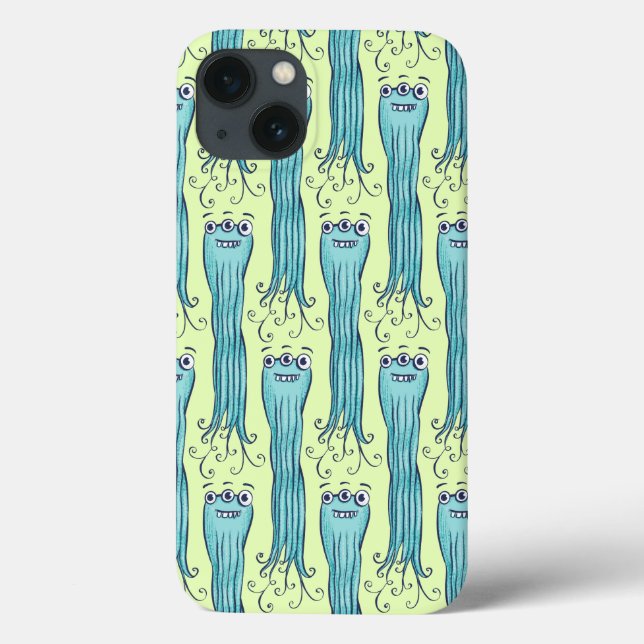 Cute Octopus Alien Monster Character Case-Mate iPhone Case (Back)