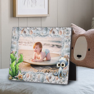 Cute Octopus and Seashells Child's Photo Frame