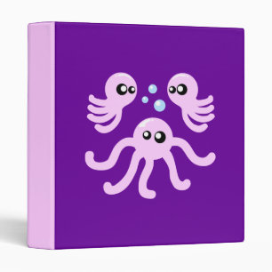 Cute Octopus Binder