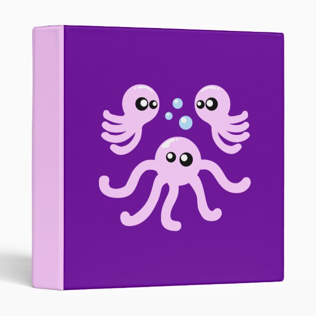 Cute Octopus Binder (Front/Spine)
