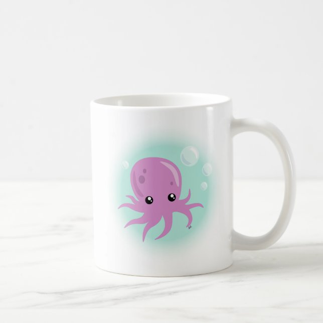 Cute Octopus Café Mug (Droite)