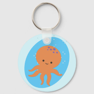 Cute Octopus Cartoon Keychain