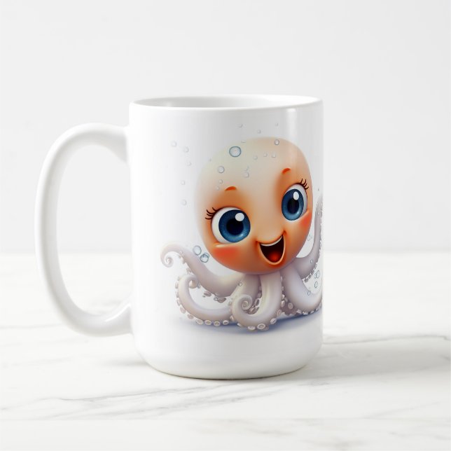 cute octopus  coffee mug (Left)