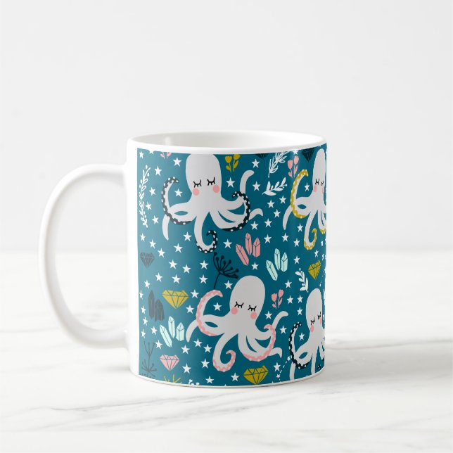 Cute Octopus Coffee Mug (Left)