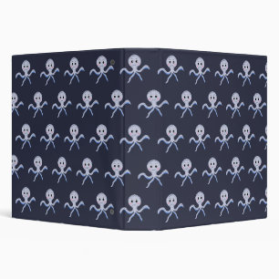 Cute Octopus Pattern Binder