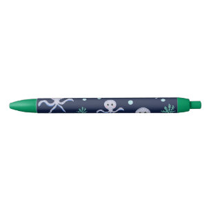 Cute Octopus Pattern Black Ink Pen