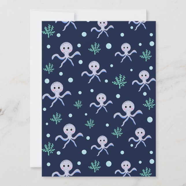 Cute Octopus Pattern Card (Front)