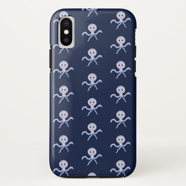 Cute Octopus Pattern Case-Mate iPhone Case (Back)