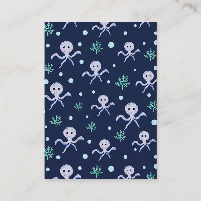 Cute Octopus Pattern Discount Card (Front)