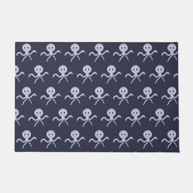 Cute Octopus Pattern Doormat (Front)