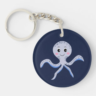 Cute Octopus Pattern Keychain