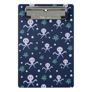 Cute Octopus Pattern Mini Clipboard