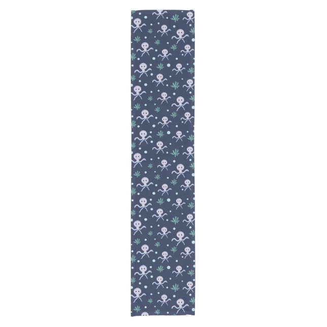 Cute Octopus Pattern Short Table Runner (Front)