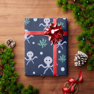 Cute Octopus Pattern Wrapping Paper
