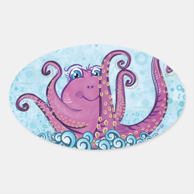 Cute Octopus sticker (Front)