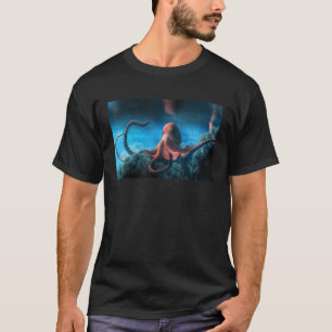 Cute Octopus Vintage Kraken Sea Monster Tentacles T-Shirt