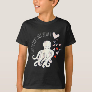 Cute Octopus, You Octo My Heart, Valentine  T-Shirt