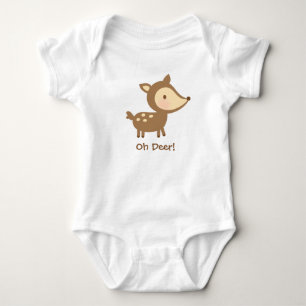 Cute Oh Deer Pun Humour For Babies Baby Bodysuit