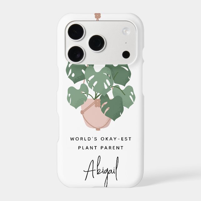 Cute Okay Plant Parent Personalized (Back)