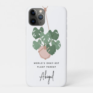 Cute Okay Plant Parent Personalized iPhone 11 Pro Case