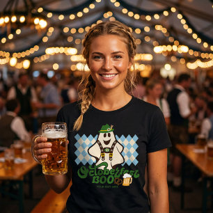 Cute Oktoberfest Ghost Spooky Season Halloween T-Shirt