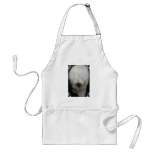 Cute Old English Sheepdog Apron
