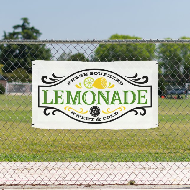 Cute old Fashion lemonade banner party (Insitu)