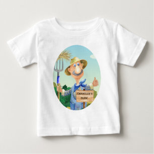 Cute Old MacDonald's Farm Personalized Baby T-Shirt