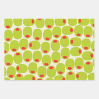 Cute Olives Wrapping Paper