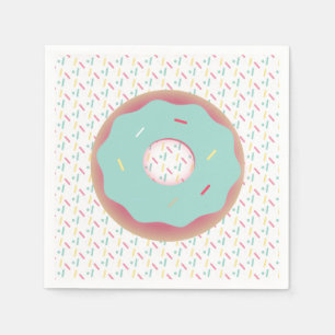 Cute Ombre Doughnuts Sprinkles Treats Napkin