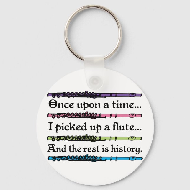 Cute Once Upon A Time Flute Keychain (Front)