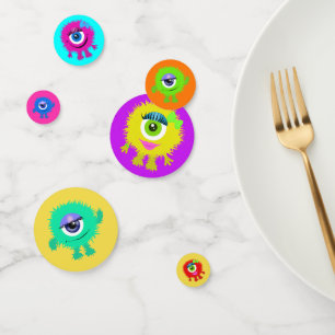 Cute One Eyed Monsters Confetti
