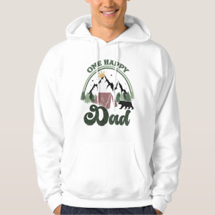 Cute One Happy Camper Birthday One happy Dad Hoodie