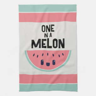 Cute One In A Melon Watermelon Kitchen Towel