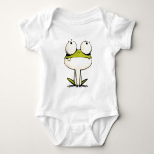 Cute One Tooth Frog Baby Bodysuit Cartoon Frog