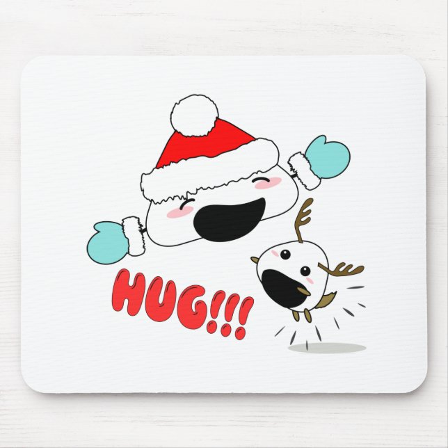 Cute Onigiri  Guitar Pick Gel Mouse Pad (Front)