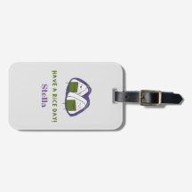 Cute Onigiri personalized Luggage Tag