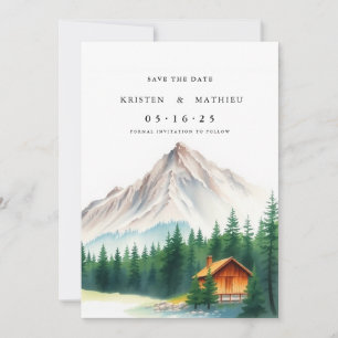 Cute Online Mountain Save The Date