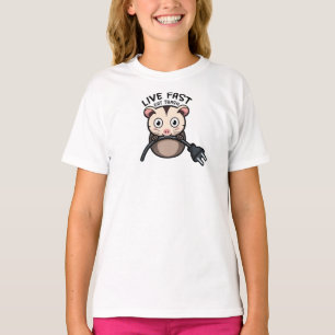 Cute Opossum Live Fast Eat Trash T-Shirt